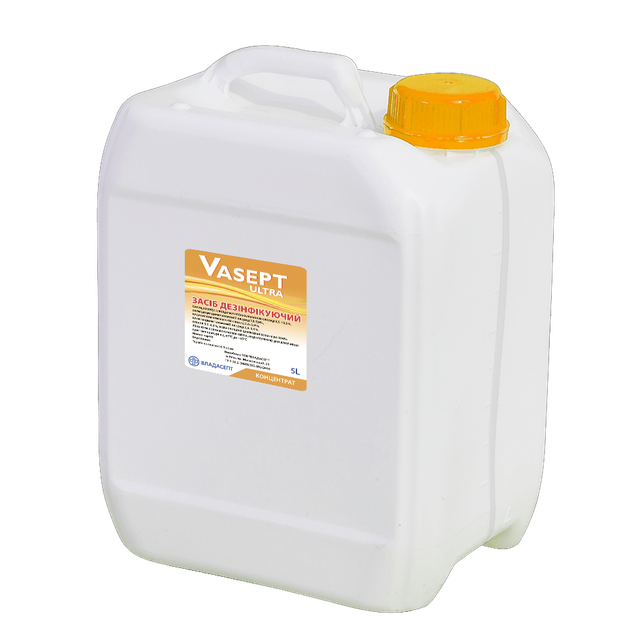 Засіб дезінфікуючий «VASEPT ultra», каністра, 5000 мл